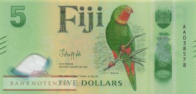 Fidschi Inseln - 5  Dollars (#125_UNC)