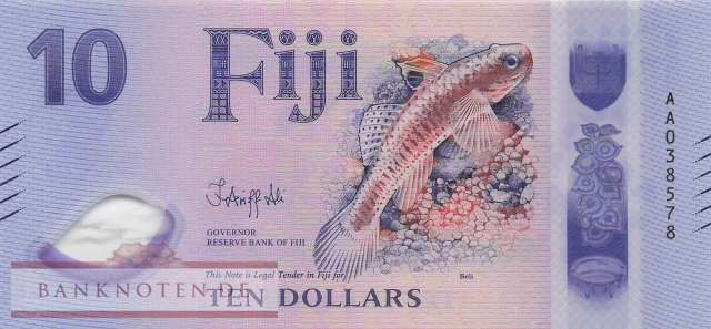 Fiji - 10  Dollars (#126_UNC)