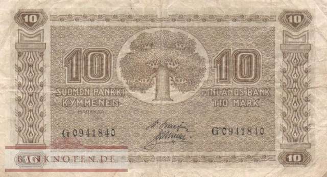 Finland - 10  Markka (#043-3_VG)