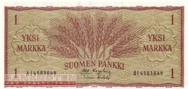 Finnland - 1  Markkaa (#098a-23_UNC)