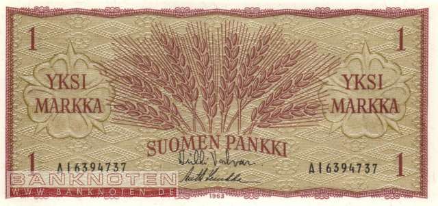 Finnland - 1  Markkaa (#098a-38_UNC)