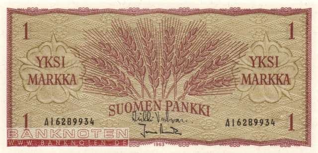 Finnland - 1  Markkaa (#098a-41_UNC)