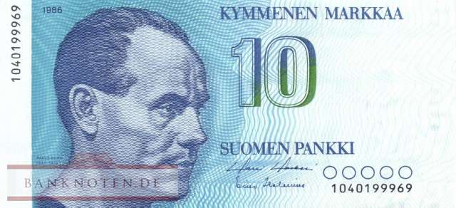 Finland - 10  Markkaa (#113a-20_UNC)