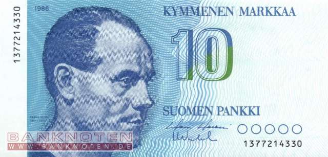 Finland - 10  Markkaa (#113a-24_UNC)