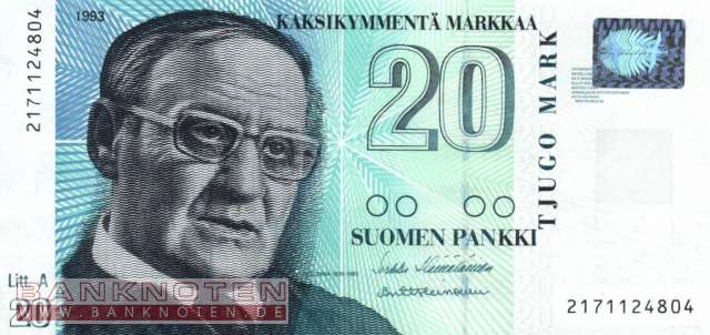 Finland - 20  Markkaa (#123-U4_UNC)