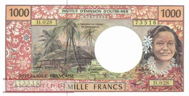 Franz. Pazifik Territorien - 1.000  Francs (#002g_UNC)