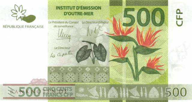 French Pacific Territories - 500  Francs (#005a_UNC)