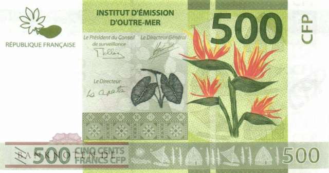 French Pacific Territories - 500  Francs (#005b_UNC)