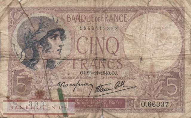 France - 5  Francs (#083-40_G)