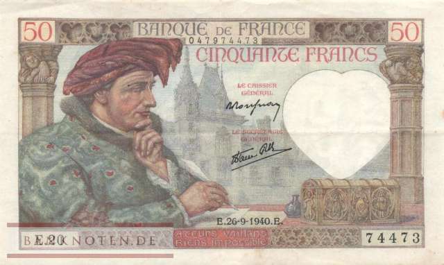 France - 50  Francs (#093-40_VF)