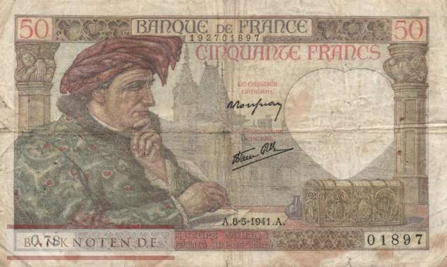 France - 50  Francs (#093-41_VG)