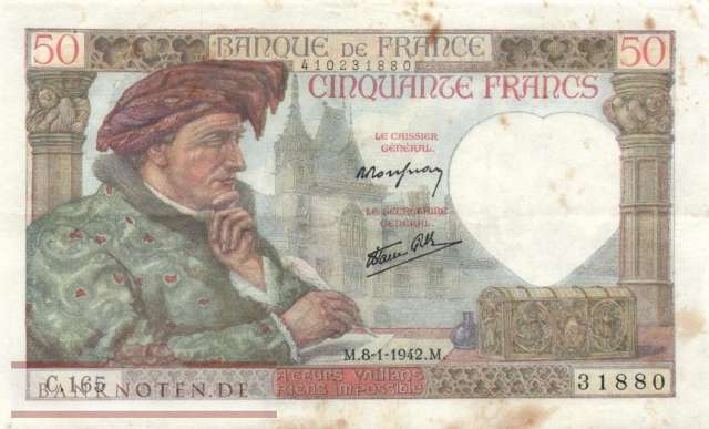 France - 50  Francs (#093-42_VF)
