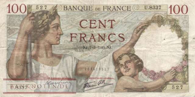 France - 100  Francs (#094-40_F)