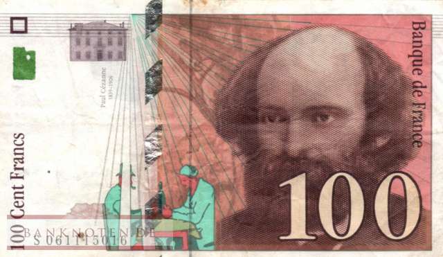 Frankreich - 100  Francs (#158a-98_F)