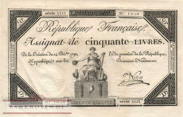 France - 50  Livres (#A072_AU)