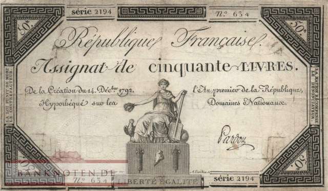 France - 50  Livres (#A072_F)