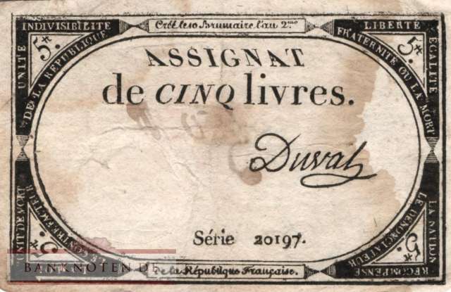 France - 5  Livres (#A076_F)
