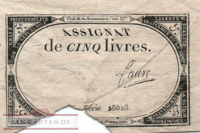 France - 5  Livres (#A076_FAIR)