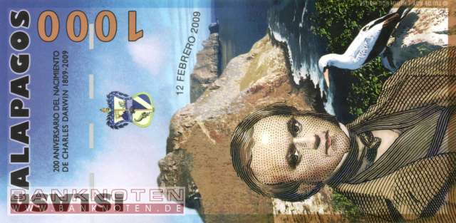 Galapagos - 1.000 Nuevos Sucres - private issue (#A2_UNC)