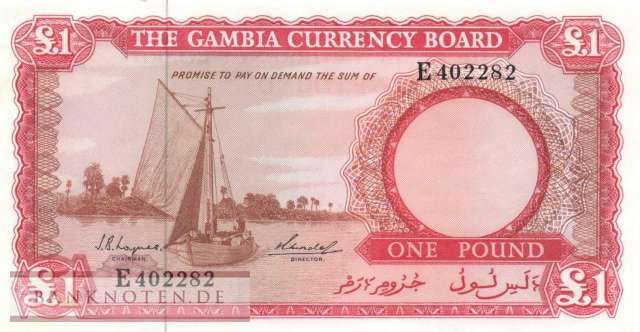 Gambia - 1  Pound (#002a_UNC)
