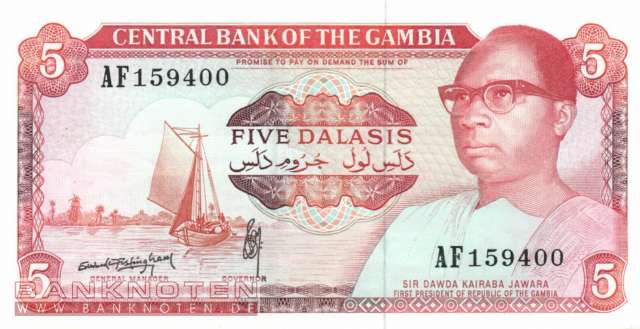 Gambia - 5 Dalasis (#009b_UNC)