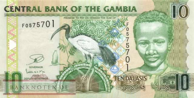 Gambia - 10  Dalasis (#026c_UNC)