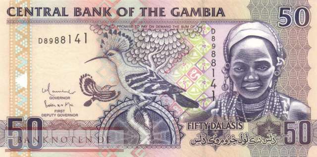 Gambia - 50  Dalasis (#028b_UNC)
