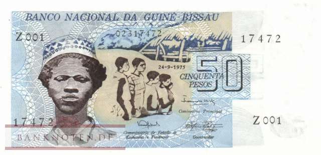 Guinea-Bissau - 50  Pesos (#001_UNC)
