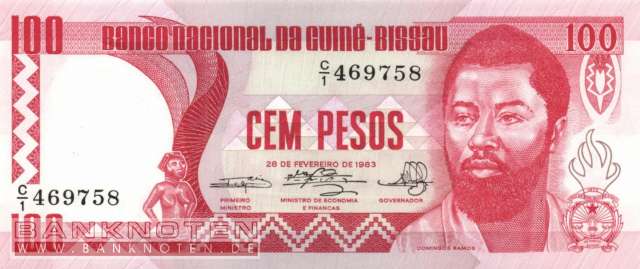 Guinea Bissau - 100  Pesos (#006_UNC)