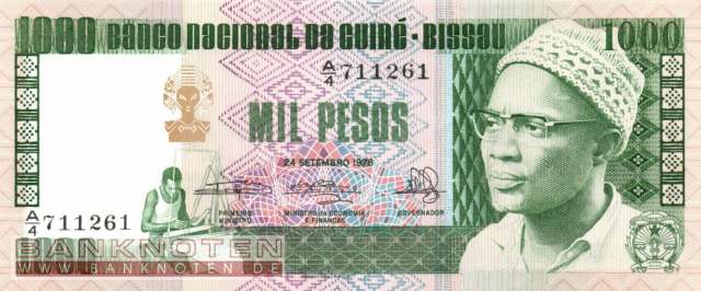 Guinea-Bissau - 1.000  Pesos (#008b_UNC)