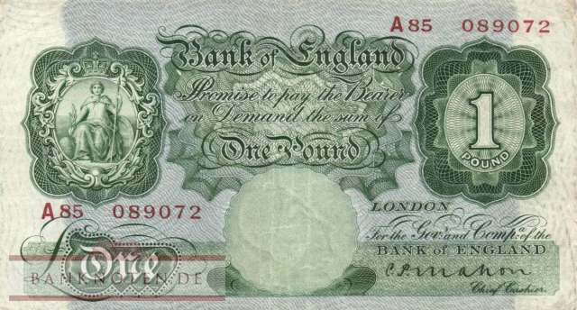 Grossbritannien - 1  Pound (#363a_VF)