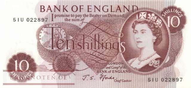 Great Britain - 10  Shillings (#373c-2_UNC)