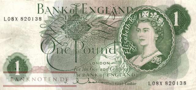 Grossbritannien - 1  Pound (#374d_F)