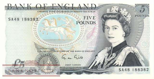Great Britain - 5  Pounds (#378f_UNC)