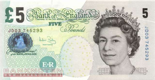 Grossbritannien - 5  Pounds (#391c_UNC)