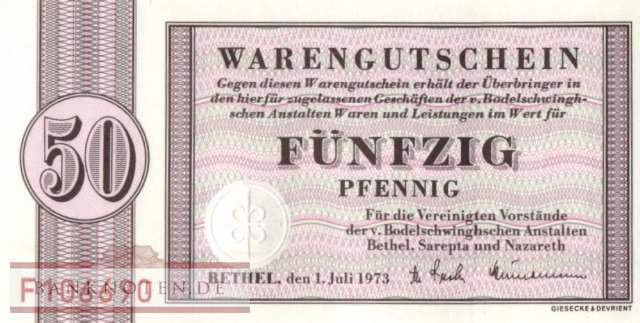 Deutschland - Bethel - 50  Pfennig (#BET01_UNC)