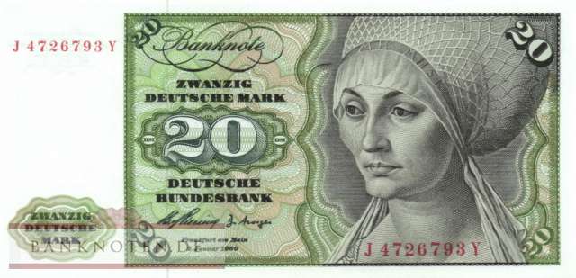 Deutschland - 20  Deutsche Mark (#BRD-08c_UNC)