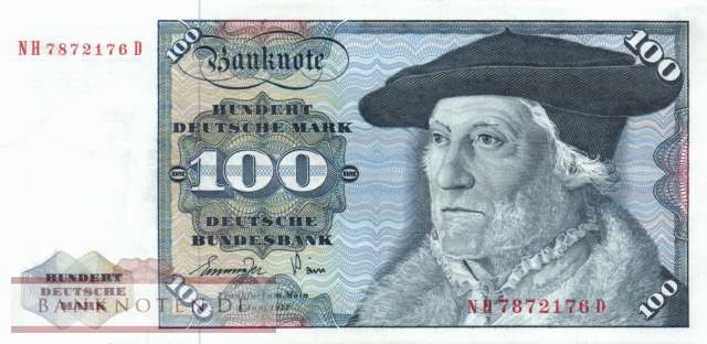 Germany - 100  Deutsche Mark (#BRD-28a_UNC)