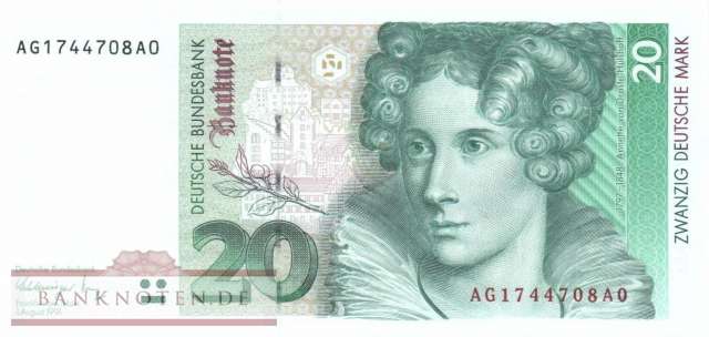 Deutschland - 20  Deutsche Mark (#BRD-42a_UNC)