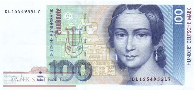 Deutschland - 100  Deutsche Mark (#BRD-44a_UNC)