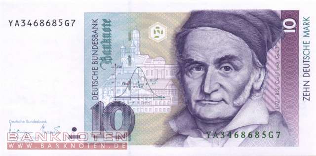 Deutschland - 10  Deutsche Mark - Ersatzbanknote (#BRD-47b_UNC)