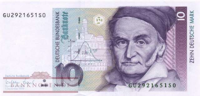 Germany - 10  Deutsche Mark (#BRD-56a-GU_UNC)
