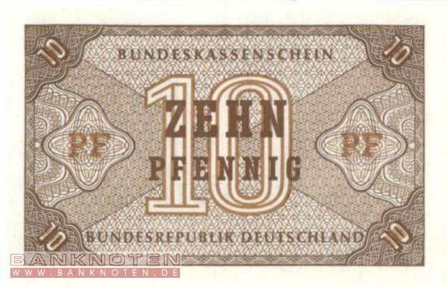 Germany - 10  Pfennig (#BRD-67_UNC)