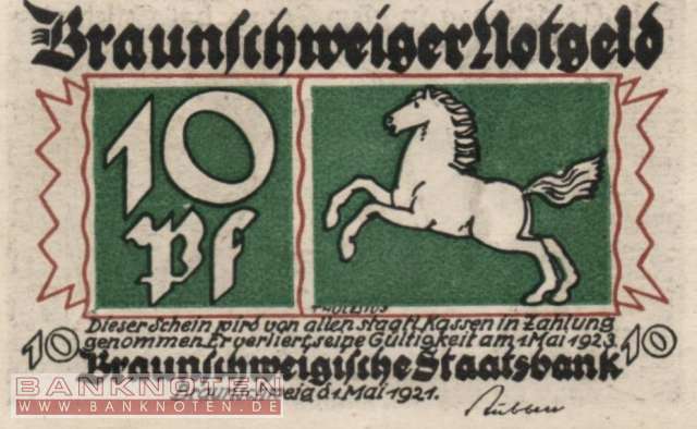 Braunschweig - 10  Pfennig (#BRS21c_UNC)