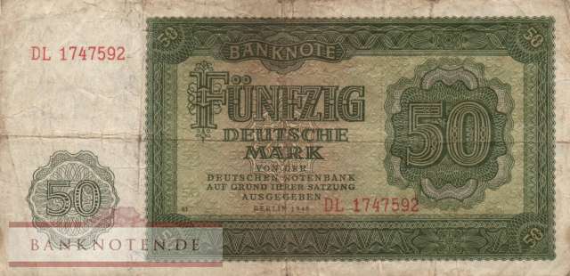 Deutschland - 50  Deutsche Mark (#DDR-07a_F)