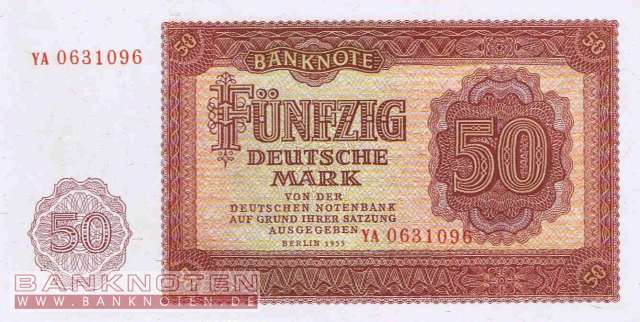Deutschland - 50  Deutsche Mark - Ersatzbanknote (#DDR-14b_UNC)