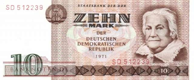 Deutschland - 10  Mark (#DDR-21a_UNC)