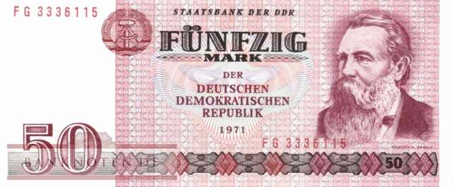 Germany - 50  Mark (#DDR-22a_UNC)