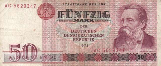 Deutschland - 50  Mark (#DDR-22a_F)