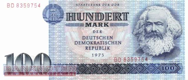 Deutschland - 100  Mark (#DDR-25a_AU)